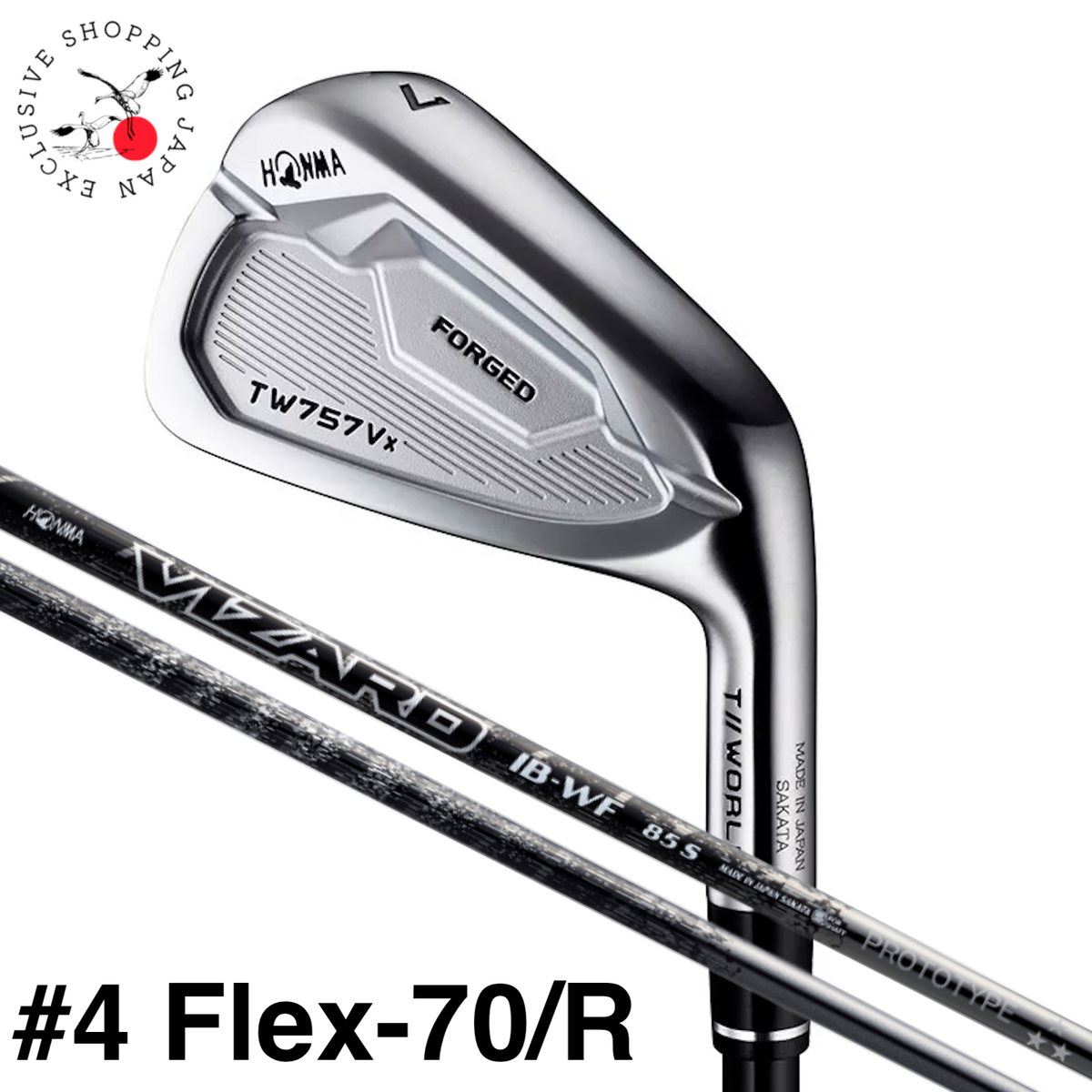 HONMA T World TW757Vx Iron 4 VIZARD IB-WF PROTOTYPE 70 Graphite 