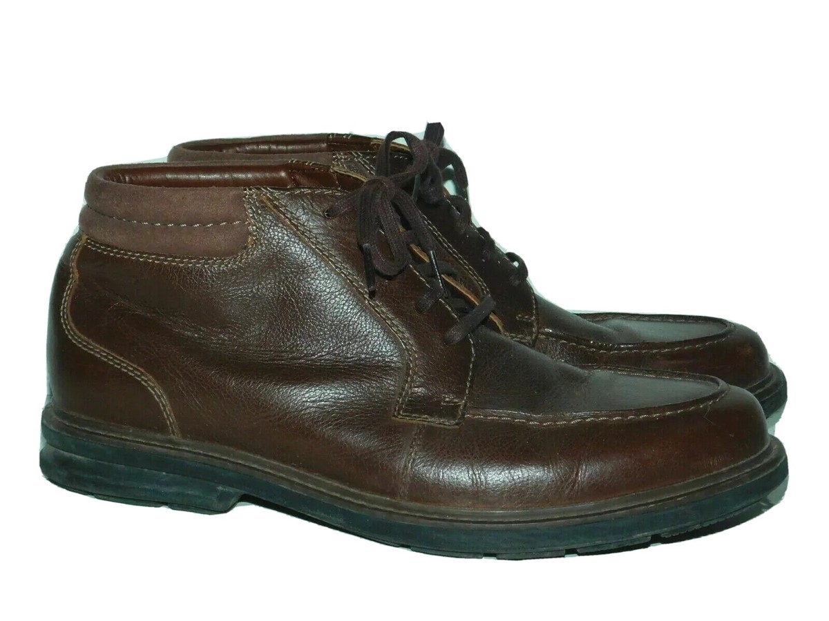 NWOT Clarks Men\'s Rendell Rise Casual Ankle Boots Mahogany Leather US 8.5 CLARKS Men main image 2