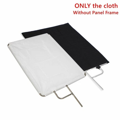 Reflector Diffuser Cloth & Black For Studio Lighting Stainless Flag Panel Frame