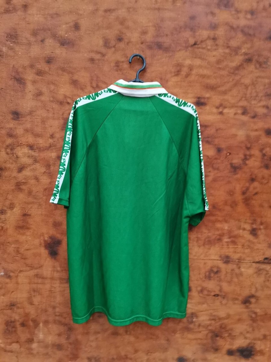 IRELAND NATIONAL TEAM 1996/1998 HOME FOOTBALL SHIRT UMBRO XL