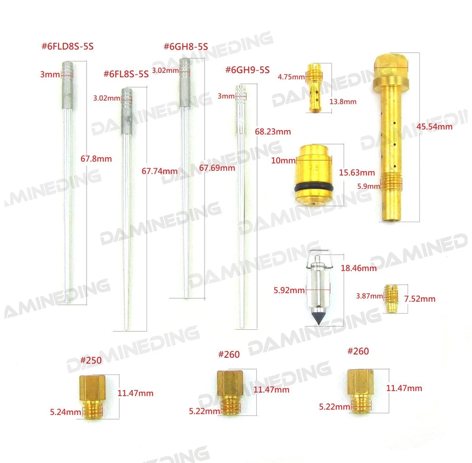 2 X KITS DE RECONSTRUCCIÓN REPARACIÓN DE CARBURADOR RS250 RGV250 VJ21 88-91 Foto 3 de 4