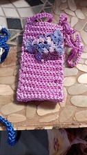 Uncinetto portacellulare fatto a mano Uncinetto