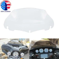 9" Clear Windshield Windscreen For Harley Touring Electra Street Glide 2014-UP
