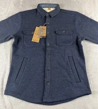 Tailor Vintage mens blue long sleeve button up jacket size small