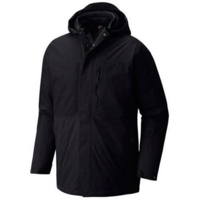 MOUNTAIN HARDWEAR MEN'S HARDWAVE PARKA INSULATED JACKET sz S BLACK  1733541010