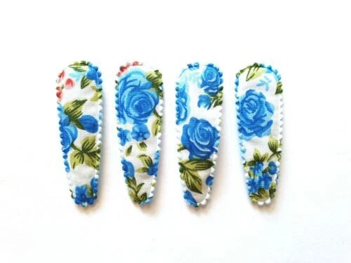 PINK Blue Hair Hair Clips for Girls