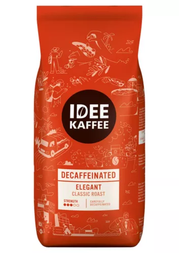 Idee Kaffee ELEGANT entkoffeiniert, 1000g Bohnen