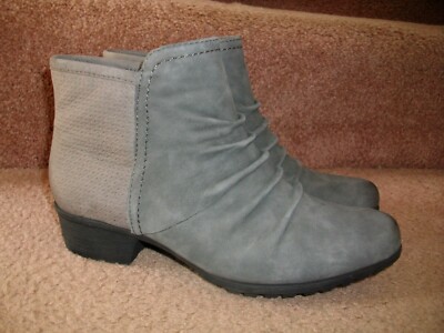 New Women's Rockport Cobb Hill Gratasha Panel Ankle Boots Dark