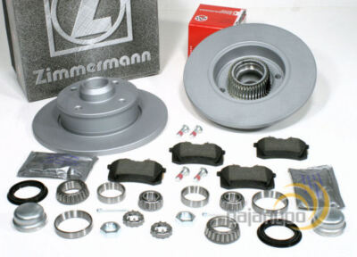 Zimmermann Bremsen Set Ø 226 mm ABS Ringe Radlager hinten für VW Scirocco 1.8