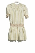 A Bonnie Jean Original Girls Ivory Dress Lace Round Neck Short Sleeve Size 9