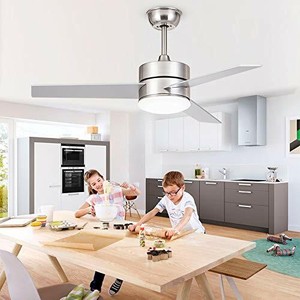 Ceiling Fans With Light 36 Inches Led Ceiling Fan 3 Blades Modern