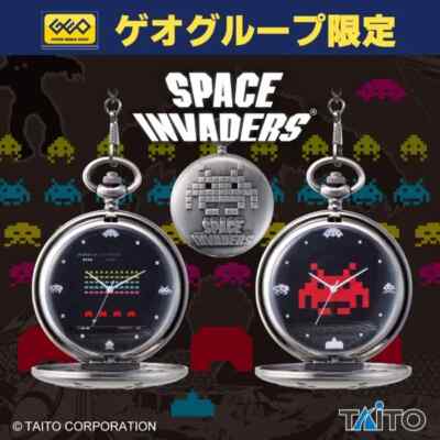 SPACE INVADERS pocket watch GEO limited edition B color japan