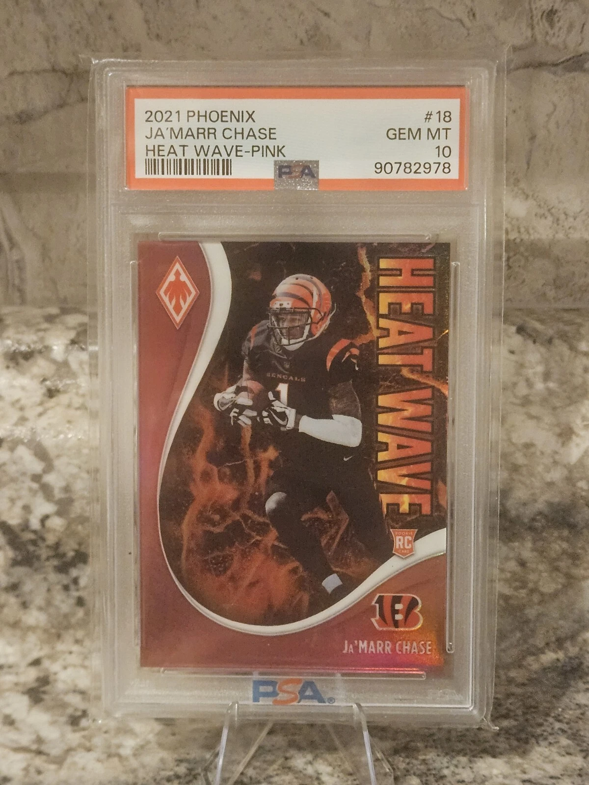 JaMarr Chase Panini Phoenix Heat Wave #18 Pink