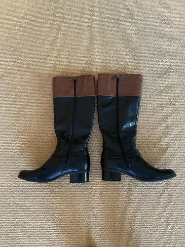 Women's Bandolino Two Tone Zip Up Boots 