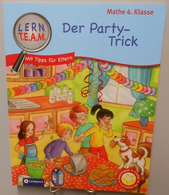 Mathematik Lernbuch 4.Klasse Schule Lern T.E.A.M. Der Party Trick Nachhilfe T49