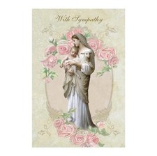 Greeting Card With Sympathy Size 4.5in x 6.75in Pack of 12