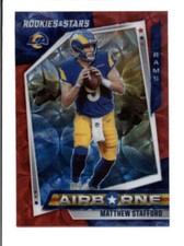 MATTHEW STAFFORD 2021 ROOKIES & STARS #AB-11 AIRBORNE RED SCOPE PRIZM BA9481