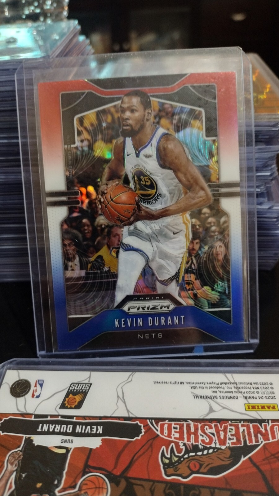 Kevin Durant 2019-20 Panini Prizm Red White Blue  #210 Brooklyn Nets