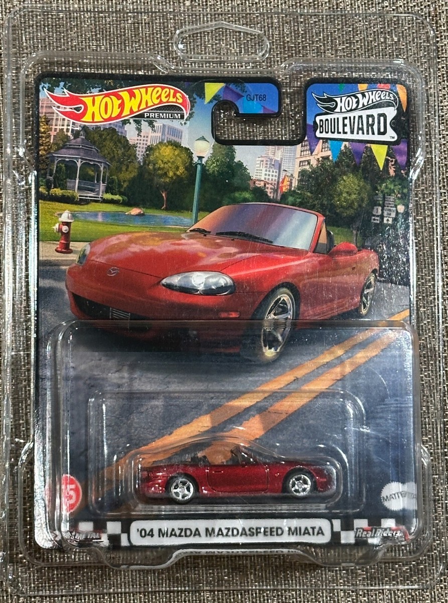 ‘04 MAZDA SPEED MX-5 MIATA ホットウィール　Blvd Hot Wheels Boulevard '04 Mazda Mazdaspeed Miata Red #75,Free
