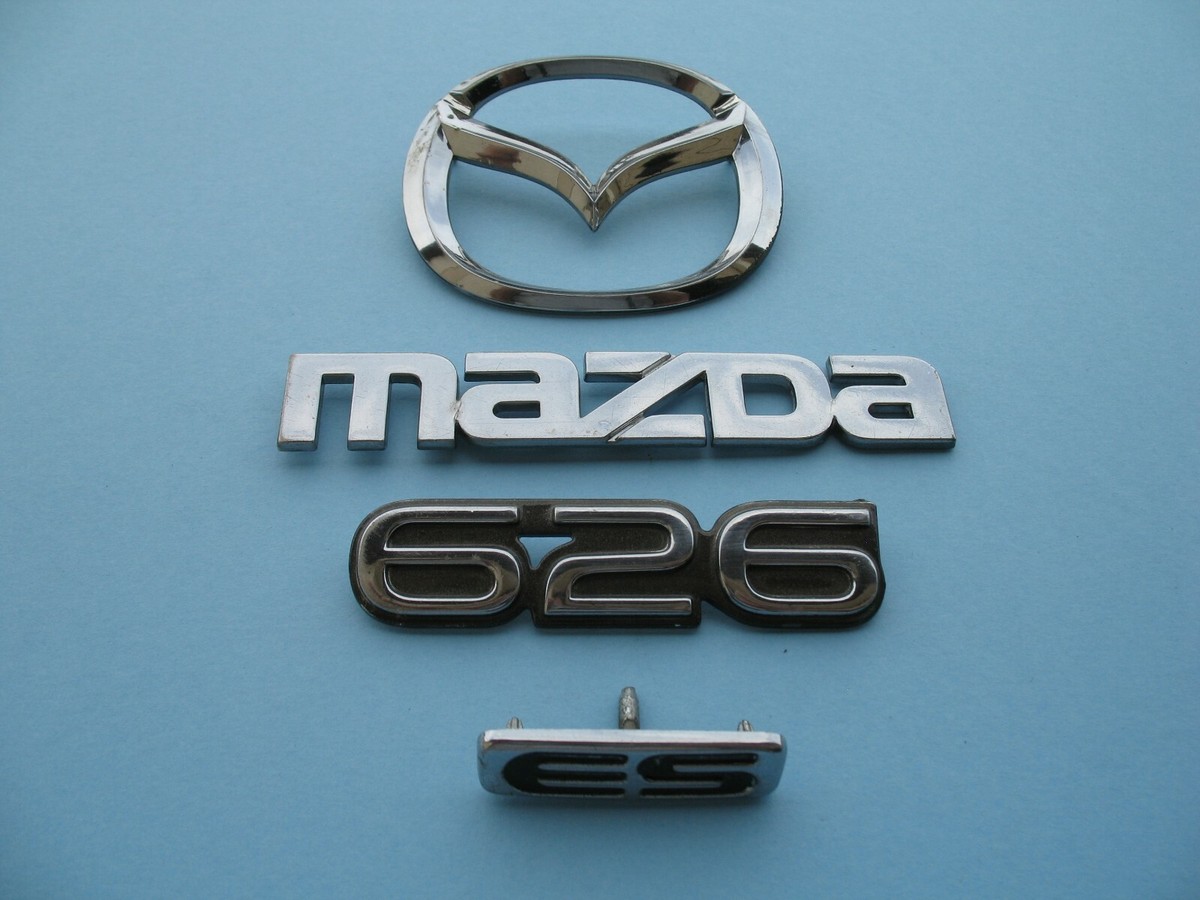 1998 1999 MAZDA 626 ES REAR TRUNK LID CHROME EMBLEM LOGO BADGE