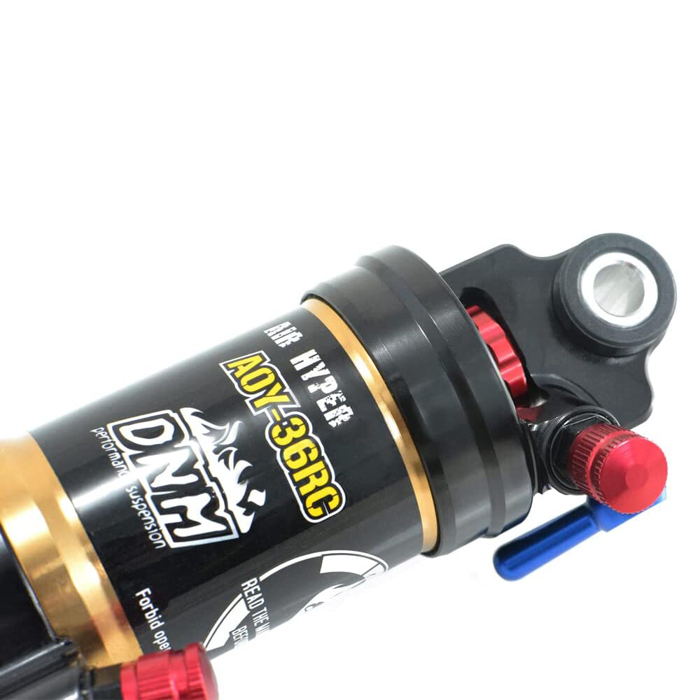 Ammortizzatore Aria DNM Ammortizzatore Posteriore DNM AOY-36RC Per MTB - Sospensione Aria Con Blocco, Misure 165x35 Mm, Colore Oro Ammortizzatore Posteriore Oro