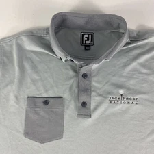 FootJoy Golf Polo Shirt Mens 2XL Athletic Fit Performance Jack Frost National