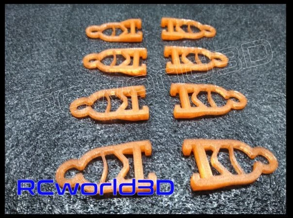 QUADCOPTER LANDING FEET SET 3D PRINTED STRONG PLA 250-280-300 FRAMES TRS.ORANGE - Image 2 of 4