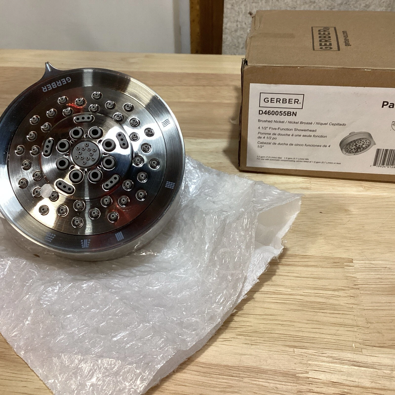 Gerber D460055 Parma 2 GPM Multi Function Shower Head - Nickel