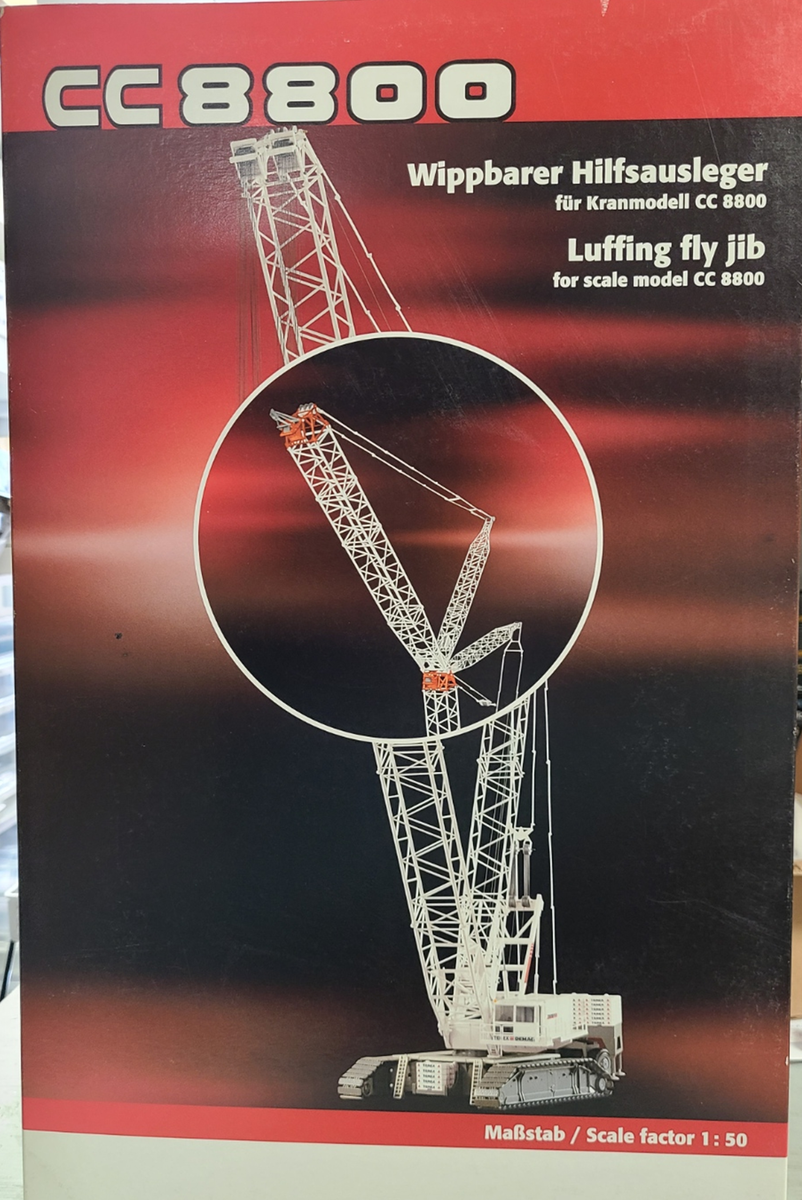 1/50 Conrad TEREX CC8800 Crawler Crane INCLUDING FLY JIB 1/50 Conrad TEREX CC8800 Crawler Crane INCLUDING FLY JIB
