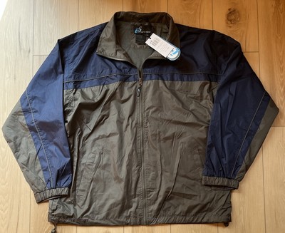 i5 Apparel Raincoat Windbreaker Jacket Men s XXL Gray Navy NWT #125170