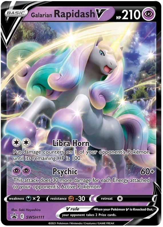 Galarian Rapidash V - SWSH111 - SWSH Black Star Promos - Near Mint