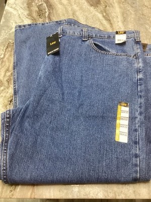 LEE MEN PEPPERSTONE JEANS 56x32 REG FIT STRAIGHT  Leg DENIM NWT Free Shipping!
