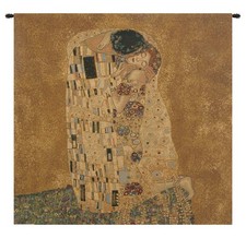 Charlotte Home Furnishings Inc. The Kiss By Klimt I Italian Tapestry Wall Han...