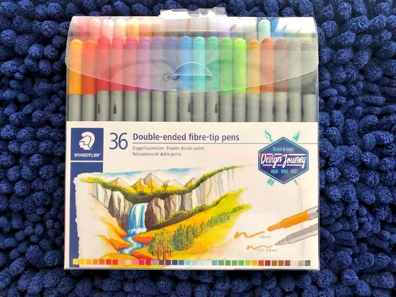 Staedtler Double Ended Markers, Assorted Bullet Tips, Assorted Colors, 36/Pack
