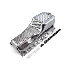 Chevy Bbc 454 1pc Gen 5 6 1991 - Up Polished Finned Aluminum Oil Pan