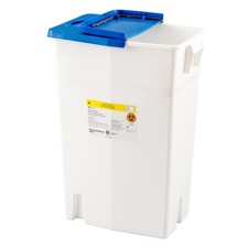 PharmaSafety Pharmaceutical Waste Container 18 gal. Vertical Entry Case of 5