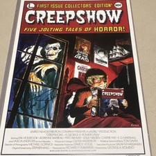 Laurel Creepshow 1 1982 Signed By Tom Savini Horror Comic Book Poster Laurel Creepshow 1 1982 Signed By Tom Savini Horror Comic Book Poster