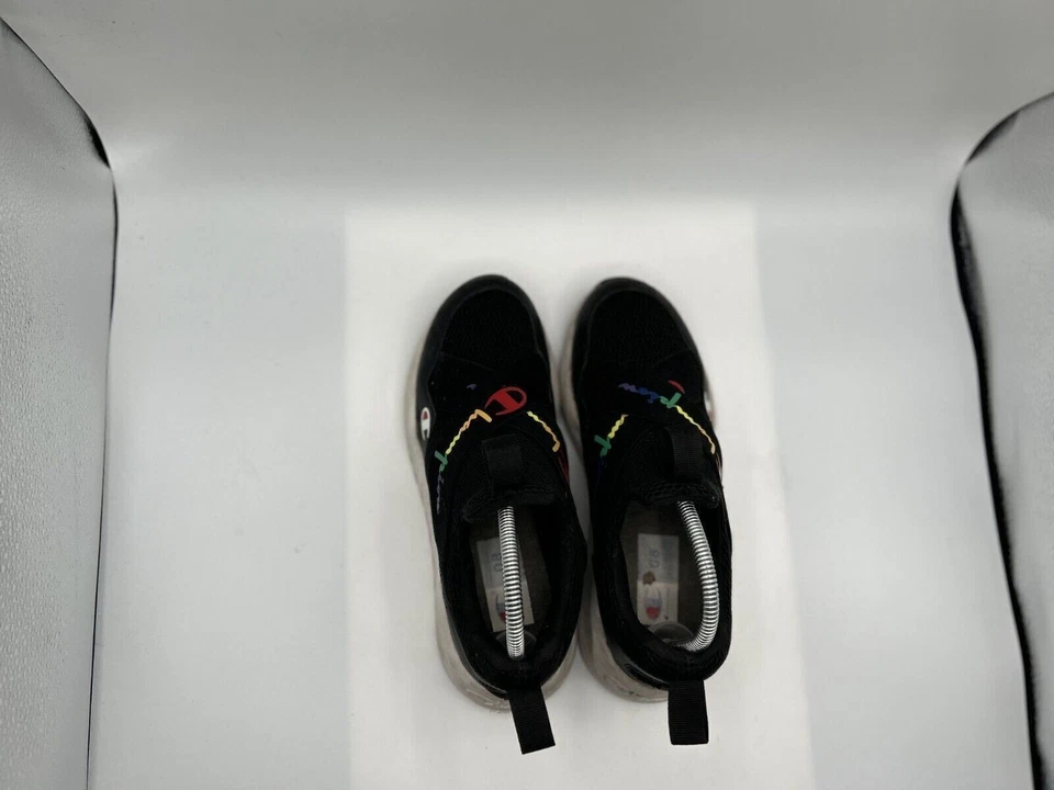 Champion Zapatos Atléticos Para Mujer Talla 8W Negros Sin Cordones Parte Superior Baja Tenis para Correr Foto 4 de 4