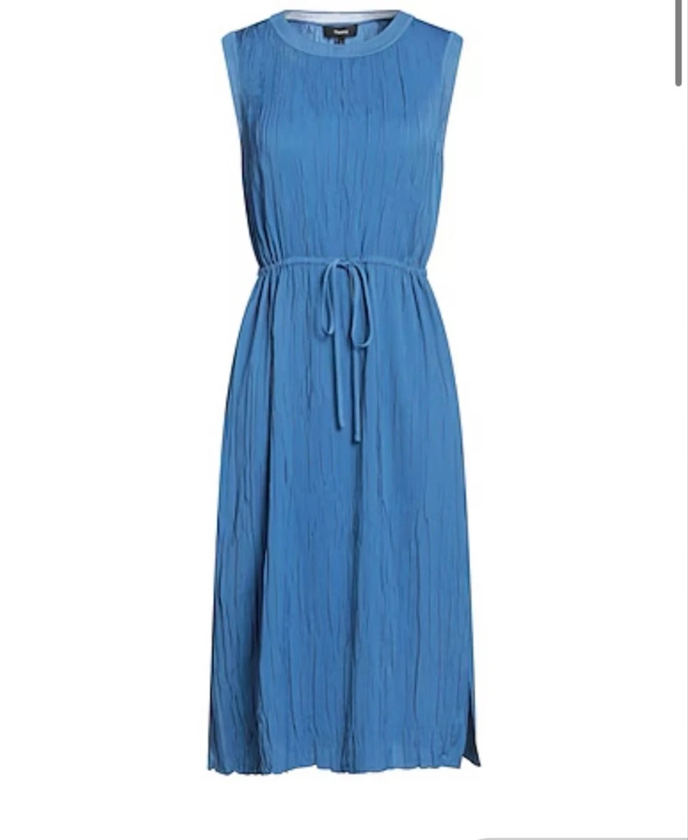 theory pleated day dress Theory Pleated Midi Dress In Black - 65% Off