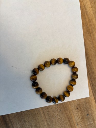 Natural tiger eye stone bracelet, black agate stone