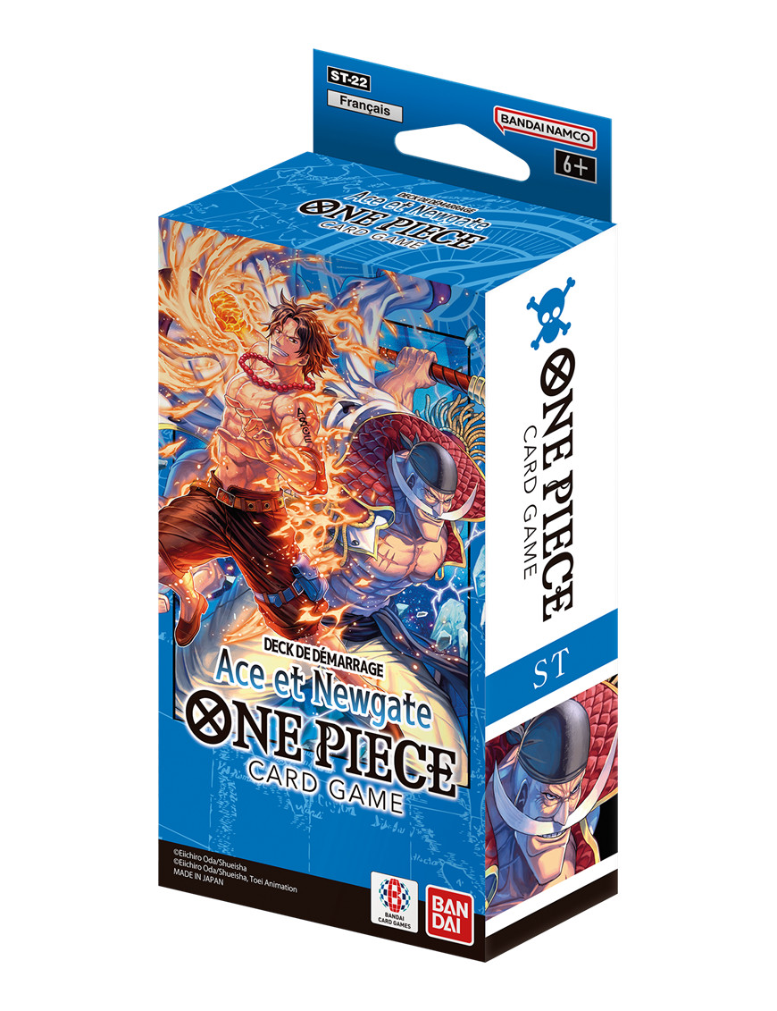 One Piece Card Game ST22 deck de démarrage Ace et Newgate carte à collectionner français