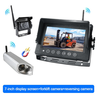 2,4 GHz Wireless Monitor + Front Rückkamera Blindzonenassistent für Gabelstapler