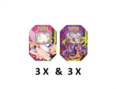 Sealed Mega Moonlit Tin Case Gengar Clefable ex Pokemon -Kid Icarus-