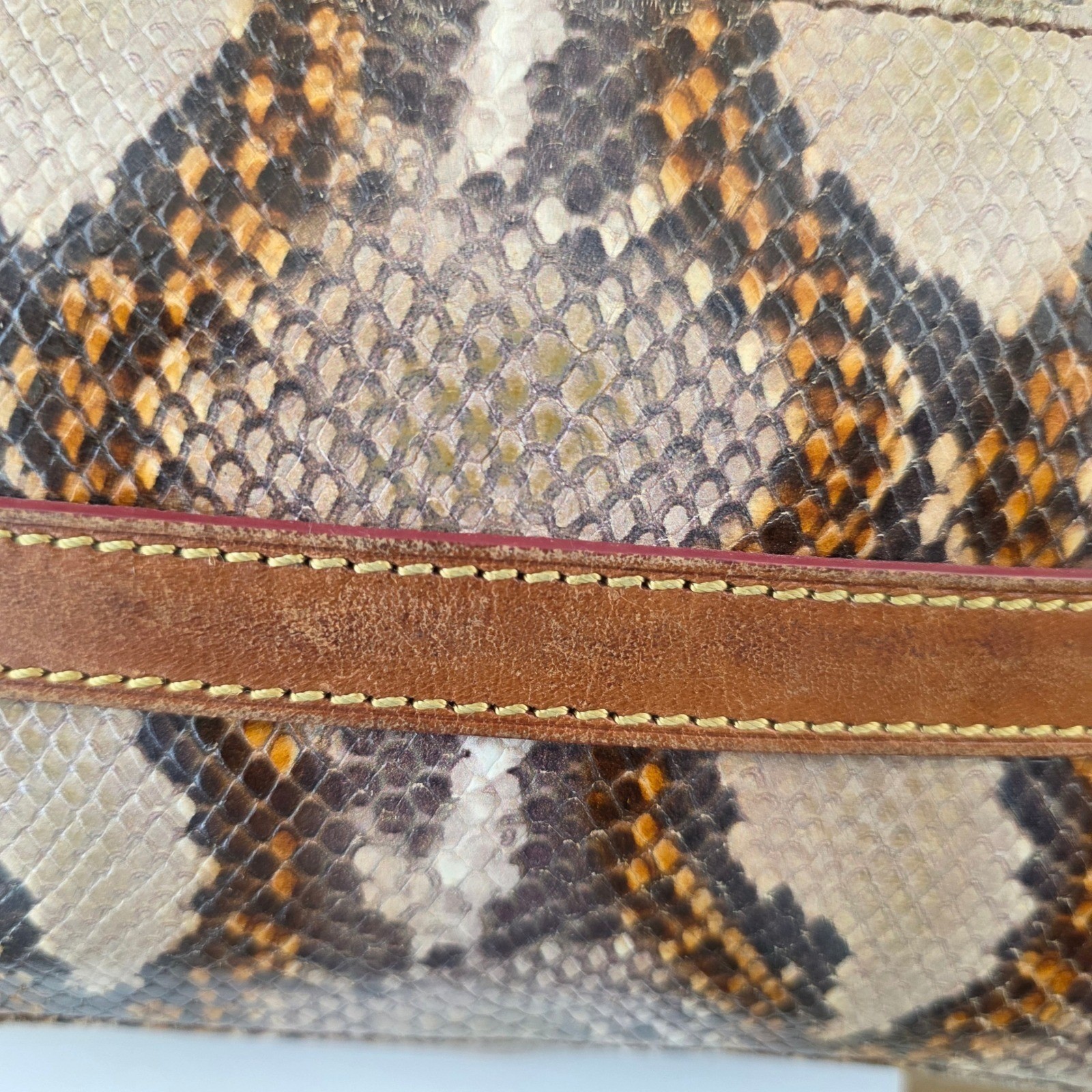 Dooney & Bourke Python Snake Embossed Leather Sho… - image 10