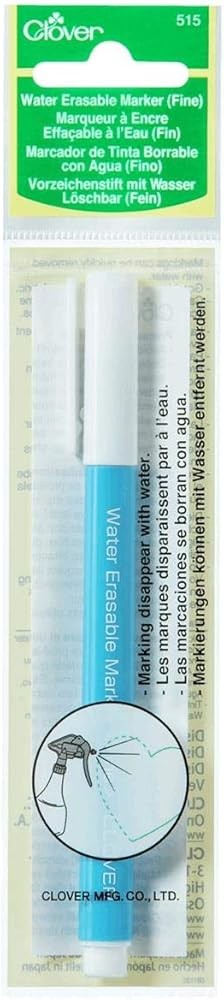Fine-Tip Blue Water-Soluble Marker for Easy Washability