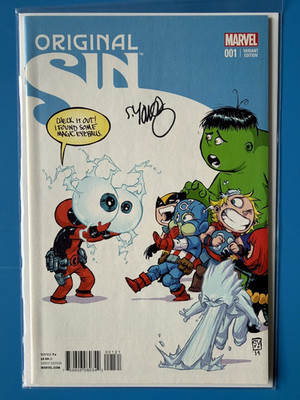 Original Sin #1 (Marvel Comics 2014) SIGNED Skottie Young Deadpool