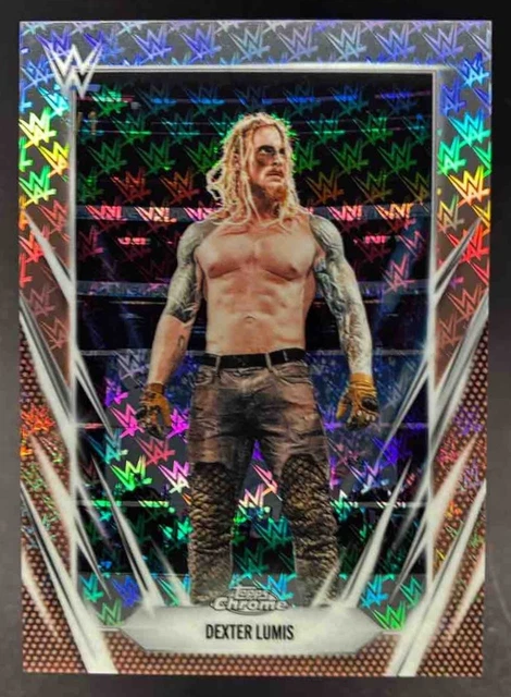 2020 Topps Chrome WWE Dexter Lumis Rose Gold Logofractor #1/1