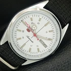 VINTAGE REFURBISHED SEIKO 5 AUTOMATIC 6309A JAPAN MENS WHITE WATCH a442804-1