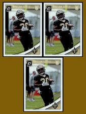 2018 Donruss Optic Rookie Lot #128 Boston Scott New Orleans Saints Football (x3)