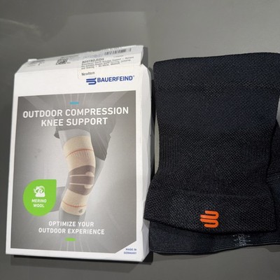 Bauerfeind Outdoor Compression Knee Support Size Small  Black Open Box